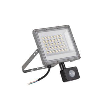 shumee LED reflektor ACETTE 30W CCT SE GR s senzorjem gibanja IP44 spremenljiva barva 38497 Kanlux