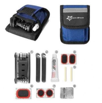 shumee Komplet kolesarskega večnamenskega orodja ROCKBROS, večnamenski ključ (GJ9809)