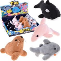 shumee Plišaste oceanske živali s piskačem - Tjulenj Delfin Kit ubijalec Morski pes ZA5779