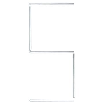 shumee x Zaobljene steklene bagete z mešalno palico 6 x 250 mm