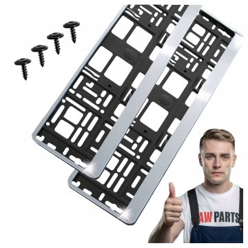 shumee 2x HP Chrome Intense Foiled Okvirji za registrske tablice