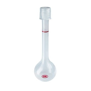 shumee Plastična merilna bučka iz polipropilena PP z navojnim pokrovčkom 50 ml pobarvana skala