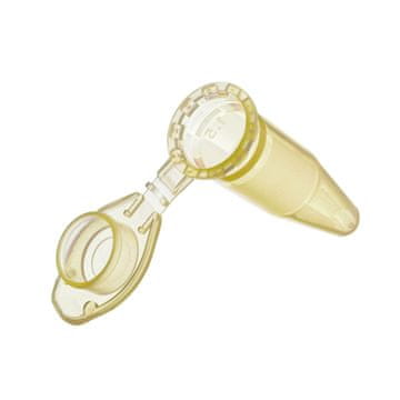 shumee Mikrocentrifugalna epruveta PP epruveta 1,5 ml rumena s pokrovčkom in skalo 100 kosov