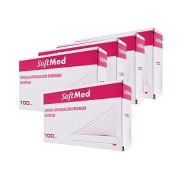 shumee x 100 kosov ORL lopatic, lesene palčke, nesterilne, Softmed