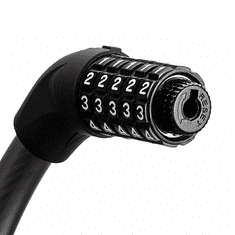 shumee Kabel proti kraji, ključavnica za kolo s kombinacijo (RKS870-BK) ROCKBROS
