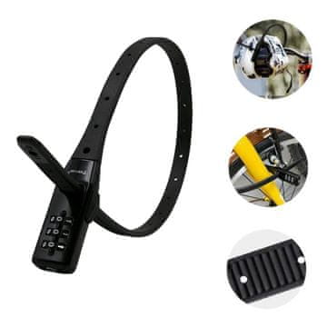 shumee Protivlomna ključavnica za čelado, kolo, skuter, ključavnica, koda ROXAR