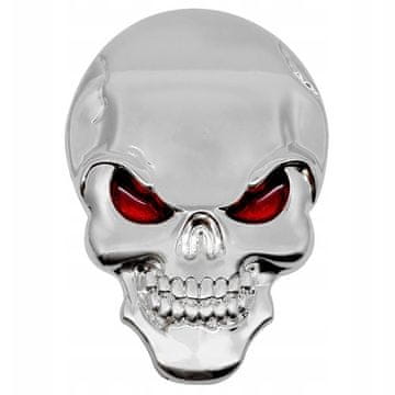 shumee Nalepka SKULL 3D EMBLEM za motorno kolo