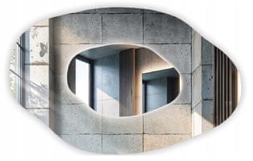 shumee ARVEN LED ogledalo 100x75 cm nepravilne oblike ovalno