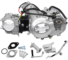 shumee 139FMB horizontalni motor, 50cc 4T, 4-stopenjski ročni, srebrne barve