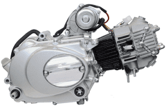 shumee 139FMB horizontalni motor, 50cc 4T, 4-stopenjski ročni, srebrne barve