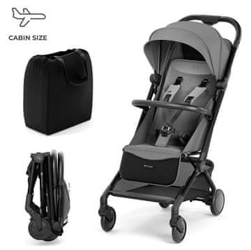 shumee Kinderkraft PILOT 2 ultralahki letalski voziček, siv