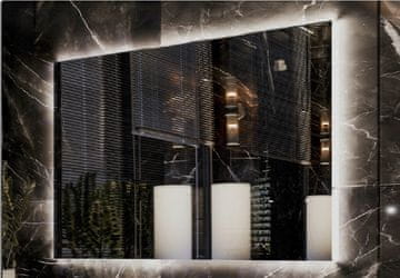 shumee LED osvetljeno ogledalo 110x110, vodoodporno, IP65, obešalno, navpično, vodoravno