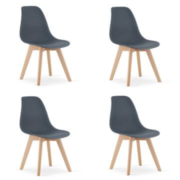 shumee Stol KITO - temni skrilavec x 4