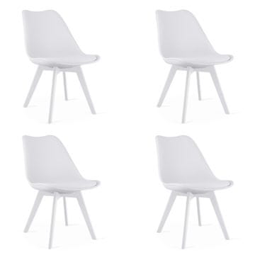 shumee Stol MARK - bel / bele noge x 4