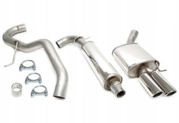 shumee Športni izpušni sistem CATBACK ŠKODA OCTAVIA II 2004-2013, VW JETTA III