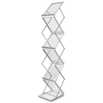 shumee Stojalo za letake Montana A4 v etuiju - srebrno