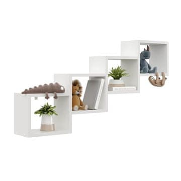 shumee Moderna stenska polica za poševne stene - št. 8 artisan hrast