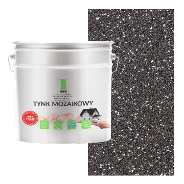 shumee MOZAIK IZ SMOLE ČRN Z BELIM RAZREDA 1, MOZAIK ODPORNEN PROTI ZMRZLI 7 KG