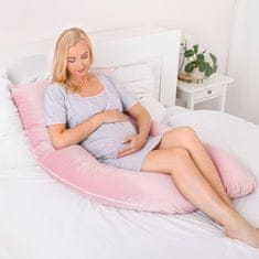 shumee Žametna prevleka za vzglavnik za nosečniško blazino tipa U BabyUniverse - pudrasto roza