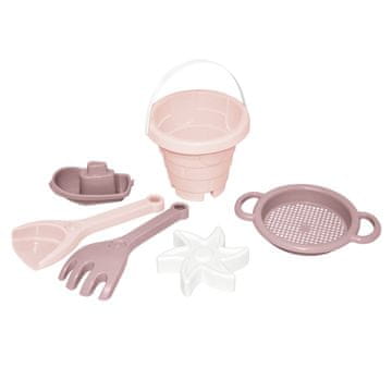 shumee Wader 41104 - 6-delni komplet peskovnika Rose Cotton Candy Castle.