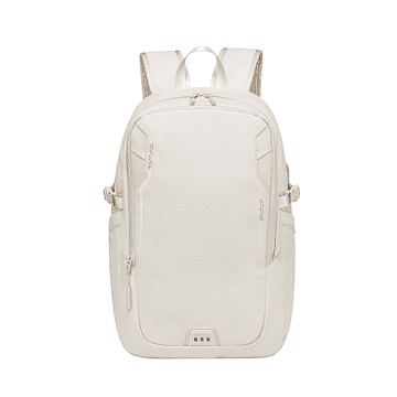 shumee Ženski bel mestni nahrbtnik, 22,8 l, vodoodporen, za 15,6-palčni prenosnik, za potovanja in vsakodnevno uporabo. SUPER FIVE FB700 Bel.