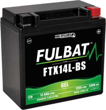 shumee FULBAT FUL GEL baterija - FTX14L-BS / YTX14L-BS (gel, brez vzdrževanja)