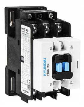 shumee HYUNDAI - KONTAKTOR HGC 40A AC3/440V, 3P + 1NO1NC, 230V 50HZ / 250V 60HZ, AC1-60A, EU AC690V,