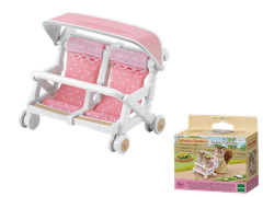 shumee Sylvanian Families 4533 Dvojni otroški voziček 3+