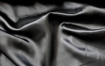 shumee Gladka satenasta tkanina črne barve 150 cm