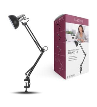 shumee RISALNA SVETILKA E27 DAKOTA Black Chrome