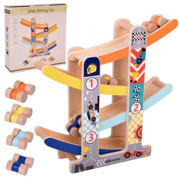 shumee Avtosteza Lesena steza Tobogan za avtomobilčke ZA5375