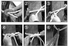 shumee Vrtna viseča mreža EDEN CURACAO s črtami