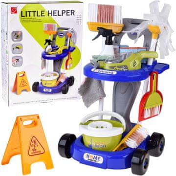 shumee Otroški čistilni komplet - voziček s pripomočki in sesalnik ZA5873