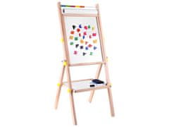 shumee Lesena magnetna tabla za pisanje s kredo, 3 v 1, stojalo, flomastri s kredo TA0096
