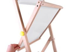 shumee Lesena magnetna tabla za pisanje s kredo, 3 v 1, stojalo, flomastri s kredo TA0096