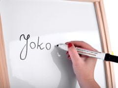 shumee Lesena magnetna tabla za pisanje s kredo, 3 v 1, stojalo, flomastri s kredo TA0096