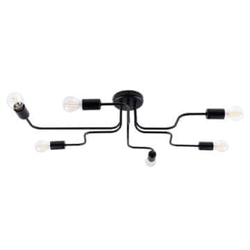 shumee STROPNA SVETILKA VIVID 6 E27 ČRNA LUMILO 14.499.47