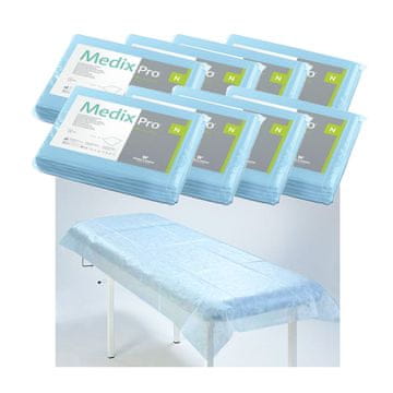 shumee Rjuhe za enkratno uporabo 80 cm x 210 cm modre 20 g MedixPro 80 kosov