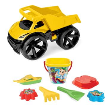 shumee Wader 64032 - Maximus rumeni kiper + komplet za pesek 7 kosov.