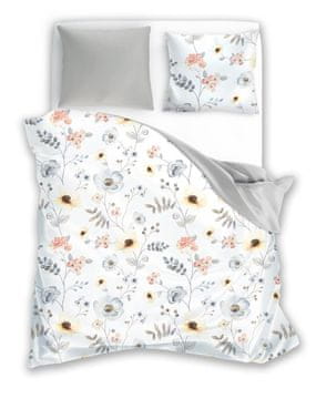 shumee Elegantna satenasta posteljnina 160x200 Spomladansko cvetje