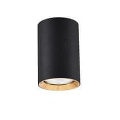 shumee Spot Manacor 9cm 1xGU10 črno/zlato LP-232/1D - 90 BK/GD Light Prestige
