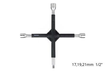 AMIO Z gumo prevlečen križni ključ 17 mm 19 mm 21 mm 1/2" AMIO-02402