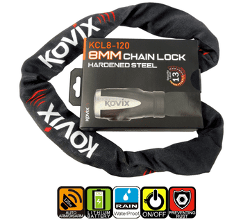 shumee Varnostna veriga KOVIX KCL8-120 z alarmom