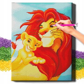 shumee DIAMANTNA SLIKA 5D z OKVIRJEM Diamantno vezenje Velik mozaik 40x50 cm Oh Art!