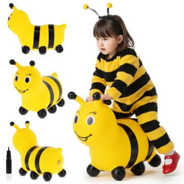 shumee Rumen otroški pulover BEE s pumparico