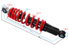 Moretti ATV 110 amortizer 27cm/7mm