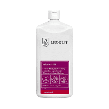shumee Alkoholna tekočina za higiensko in kirurško razkuževanje rok Velodes Silk 1l