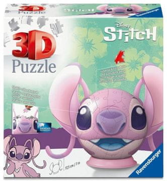 shumee 3D sestavljanka: Disney Stitch Angelska žoga z ušesi