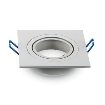 shumee Stropna svetilka V-TAC 1xGU10 kvadratna bela VT-782