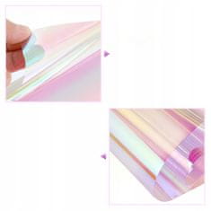 shumee Holografski ovojni papir, 20-delni celofanski listi z motivom rož